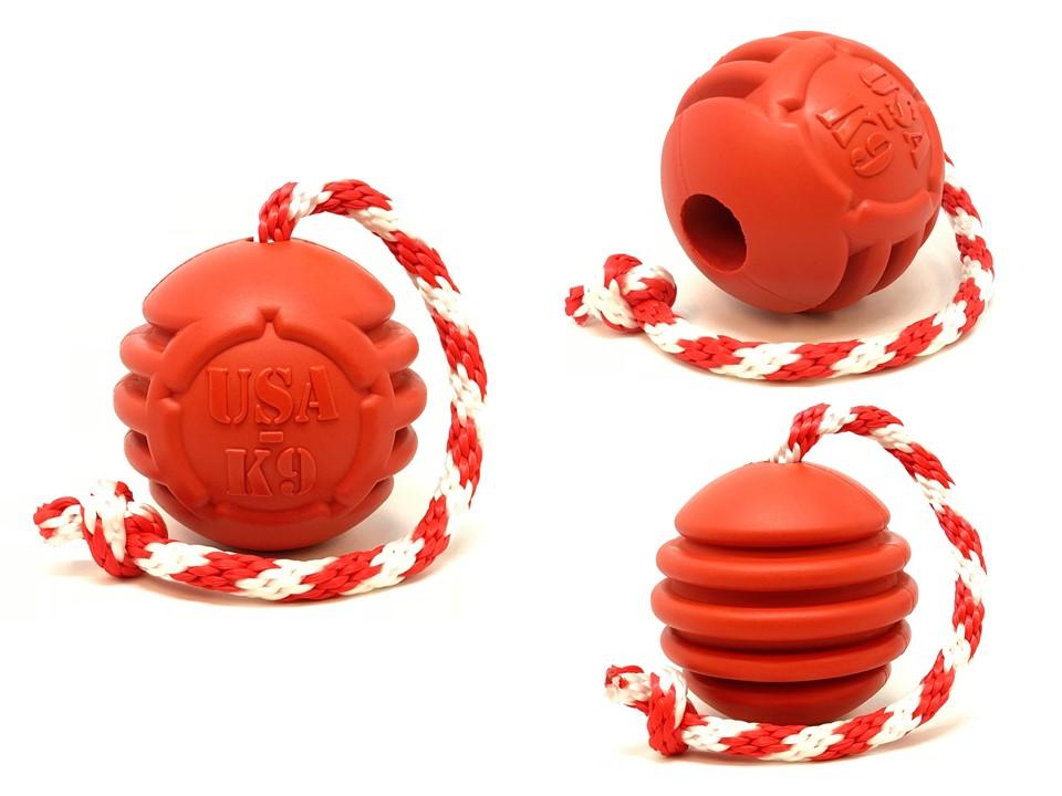 USA K9 Stars & Stripes Retrieving Reward Ball Toy